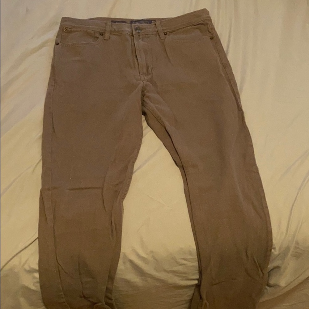 Brown skinny jeans